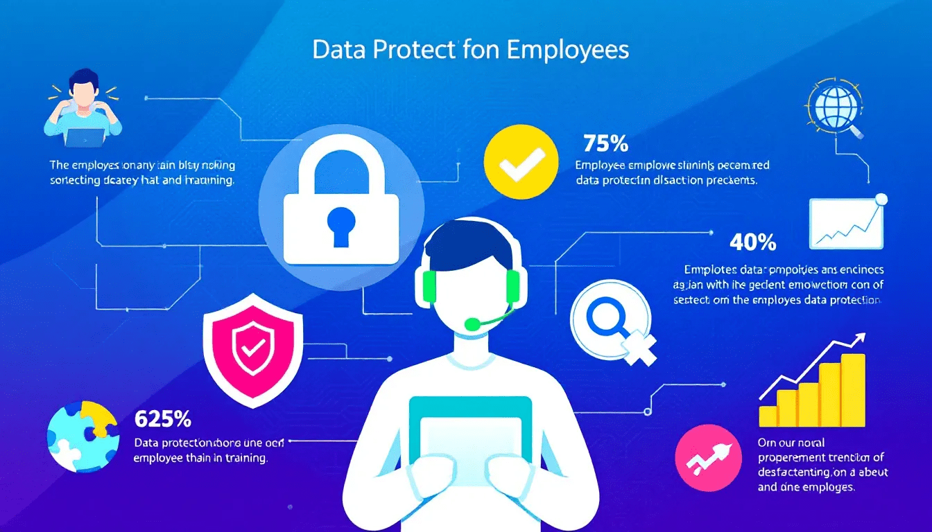 Visualisierung der Vorteile von Datenschutzschulungen für Mitarbeiter.